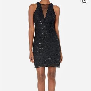 NWT - Black lace sleeveless cocktail dress